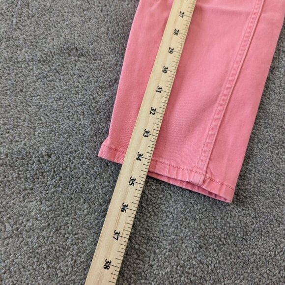 Calvin Klein Jeans Women's Coral Pink Ankle Skinny Size 10 Denim Barbiecore - Picture 8 of 10